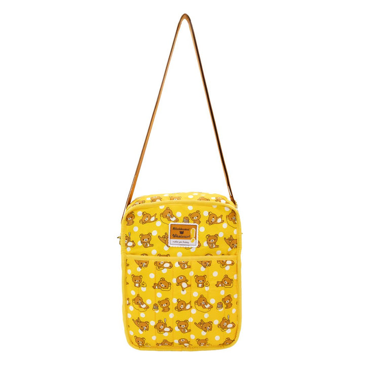 Whatever Makes You Happy Rilakkuma Quilted Reversable Convertible Square Bag