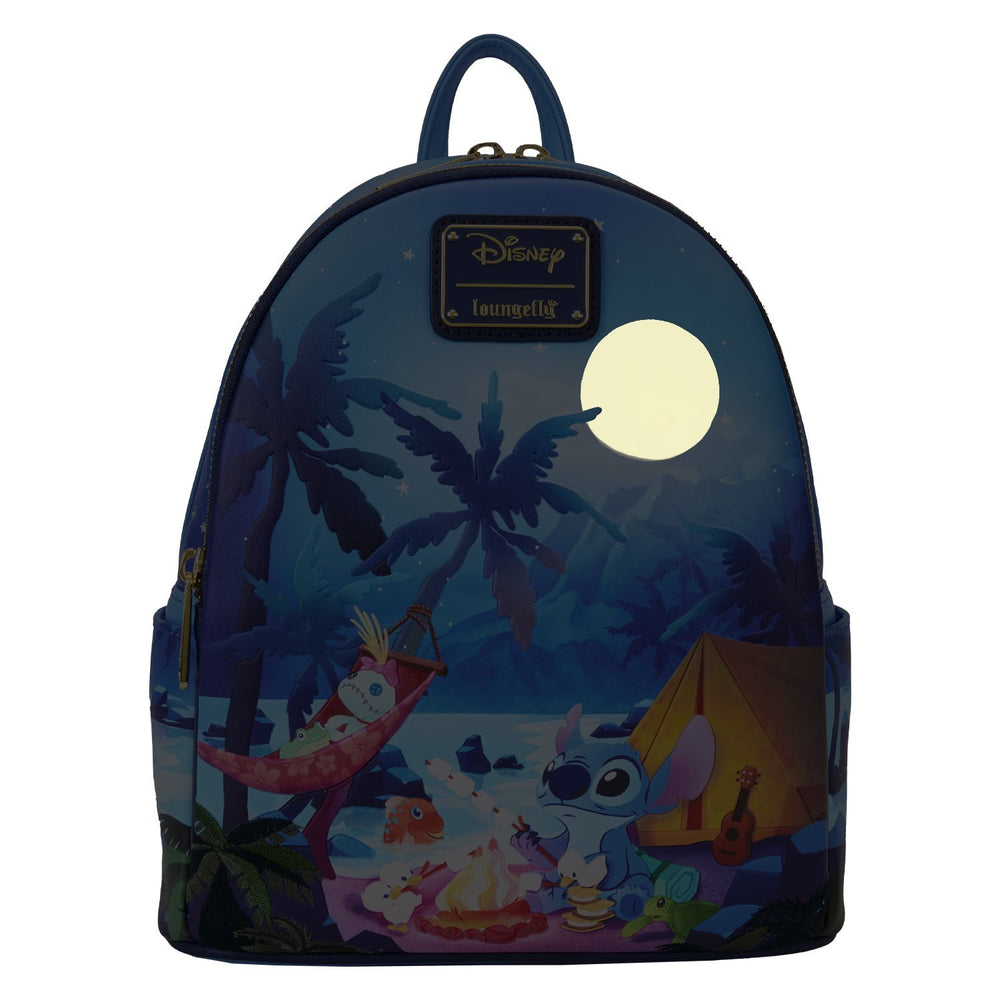 Loungefly Disney Lilo & Stitch Camping Cuties Mini Backpack