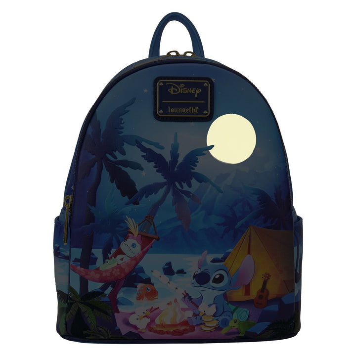 Loungefly Disney Lilo &amp; Stitch Camping Cuties Mini Backpack