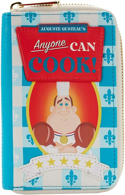 Loungefly Disney Pixar Ratatouille 15th Anniversary Cook Book Zip-Around Wallet