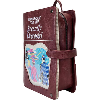 Loungefly Warner Brothers Beetlejuice Handbook For The Recently Deceased Pin Trader Backpack