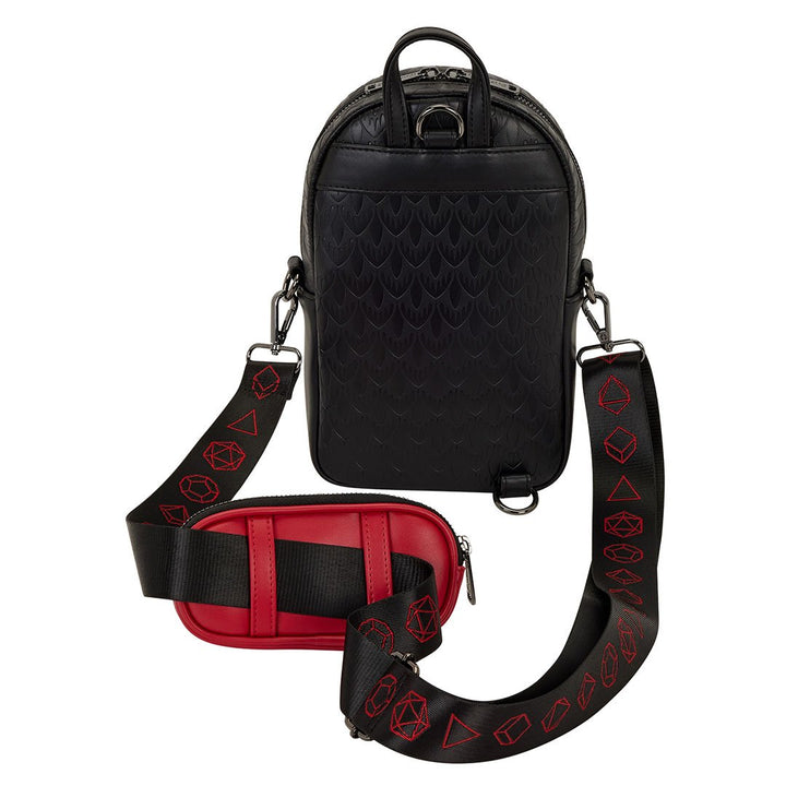 Loungefly Hasbro Dungeons &amp; Dragons Sling Crossbody Bag with Coin Bag