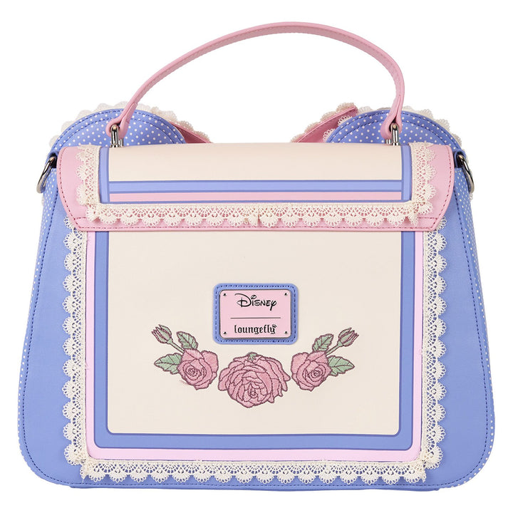 Loungefly Disney Minnie Mouse Floral and Lace Crossbody Bag
