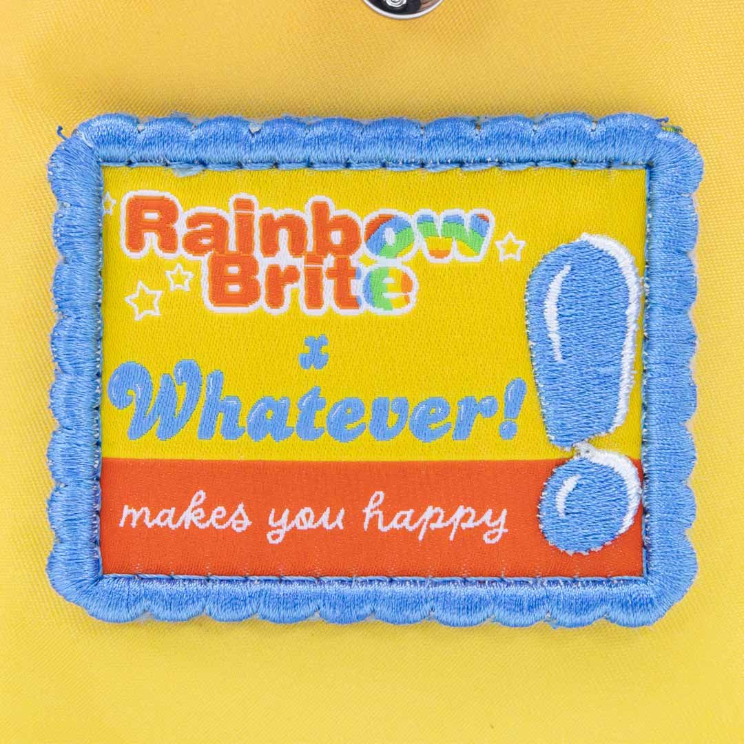 Whatever Makes You Happy Rainbow Brite Vintage Box Pin Trading Backpack