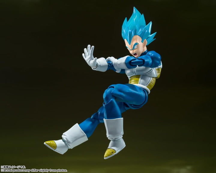 S.H. Figuarts Dragon Ball Super Super Saiyan God Super Saiyan Vegeta - Pride of Penetrating Saiyan - Approx. 5.3 inches (135 mm), PVC &amp; ABS Pre-Painted Action Figure