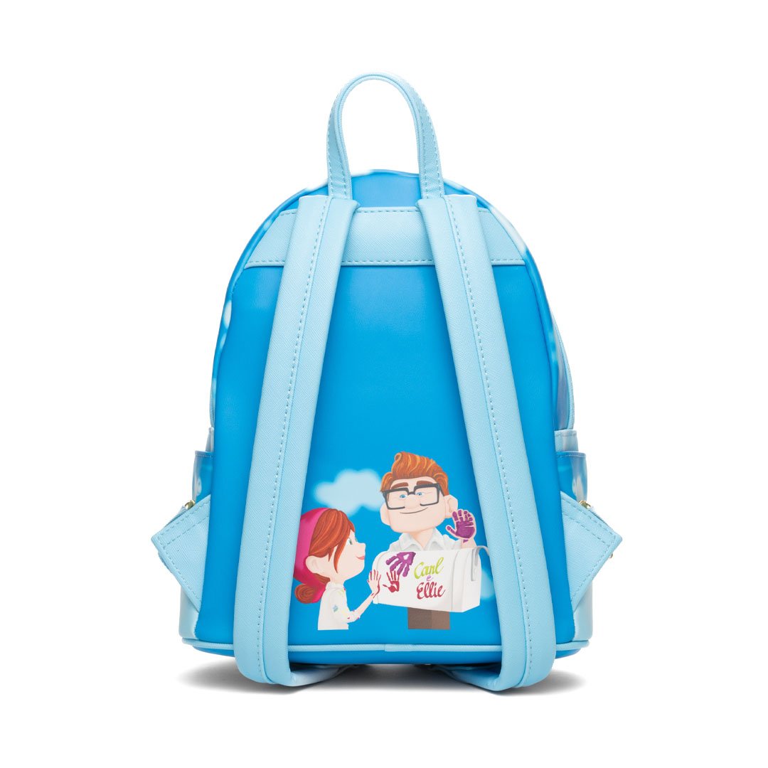 disney mini backpack up Loungefly Disney Pixar Up Glow In The Dark Carl and Ellie In The Clouds Mini Backpack – 707 Street Exclusive