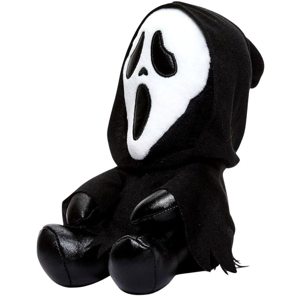 Kidrobot Scream 8" Ghost Face Phunny Plush Toy - 3/4 left angle