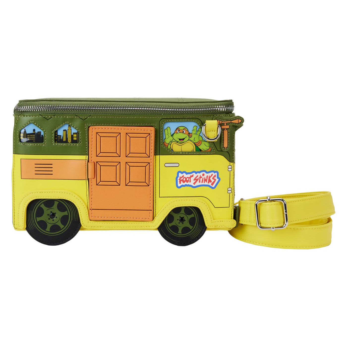 Loungefly Nickelodeon TMNT 40th Anniversary Party Wagon Figural Crossbody - Front