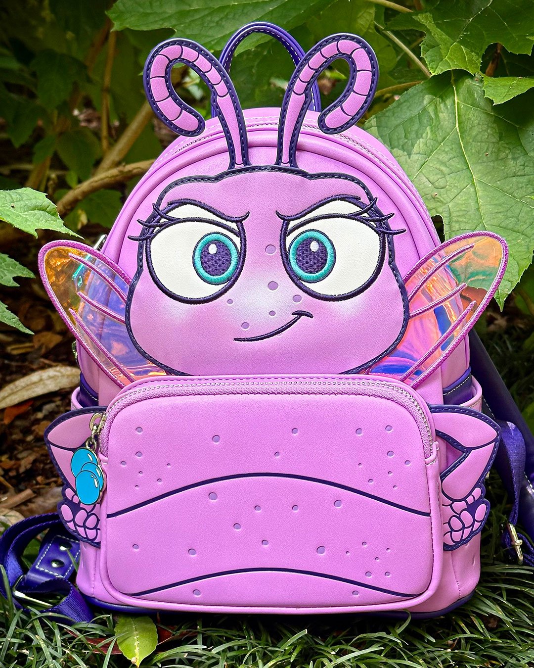 671803479173 - Loungefly Pixar A Bug's Life Princess Dot Cosplay Mini Backpack - 707 Street Exclusive - Lifestyle Front