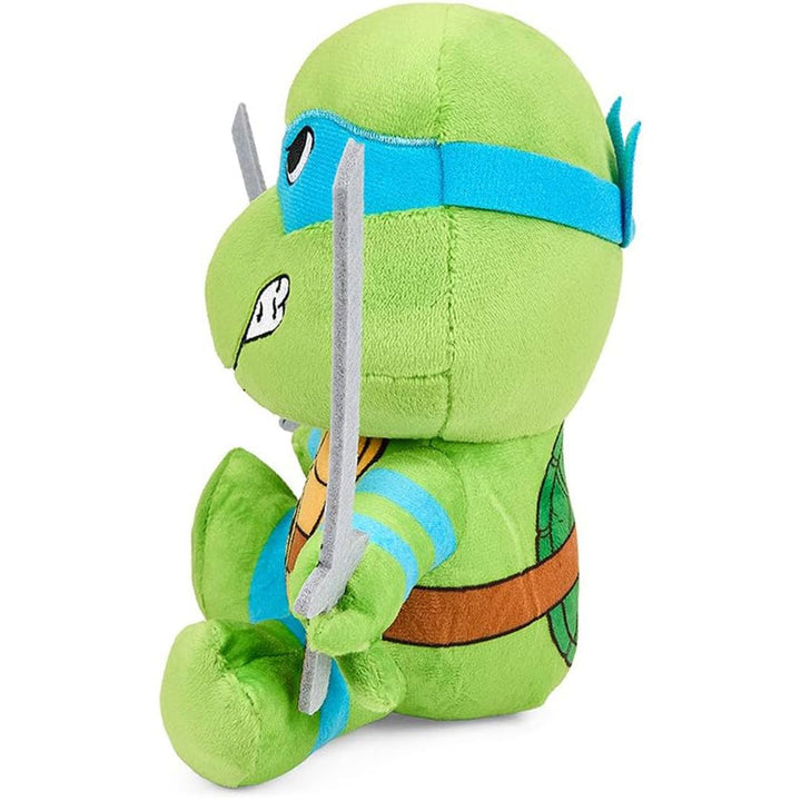Kidrobot Teenage Mutant Ninja Turtles 7.5" Leonardo Phunny Plush - left profile