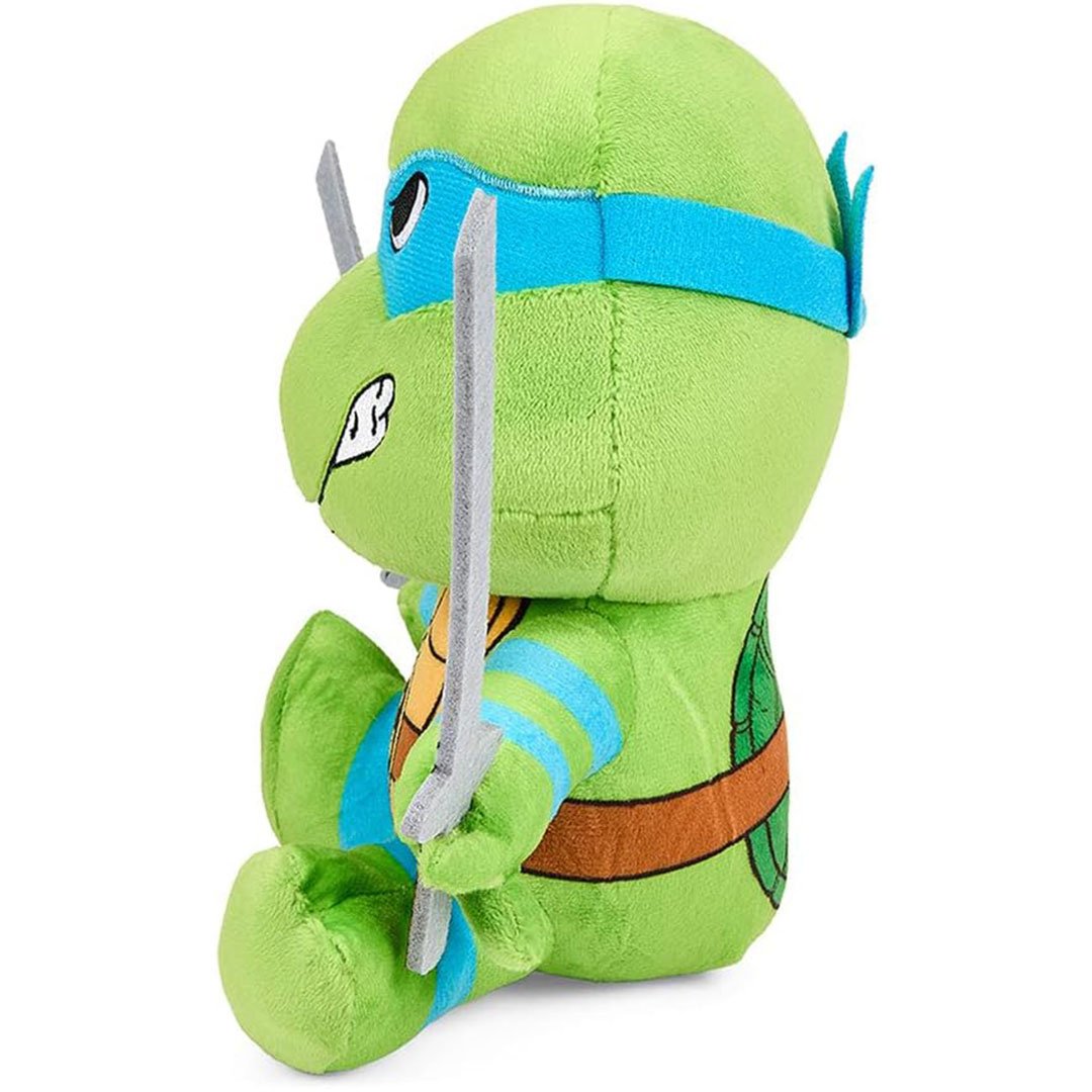 Kidrobot Teenage Mutant Ninja Turtles 7.5" Leonardo Phunny Plush - left profile