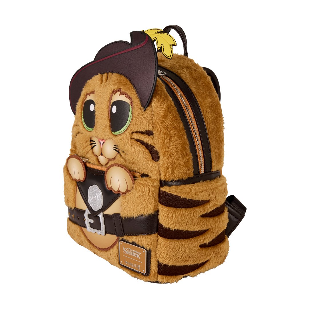 Loungefly DreamWorks Shrek Puss In Boots Plush Cosplay Mini Backpack