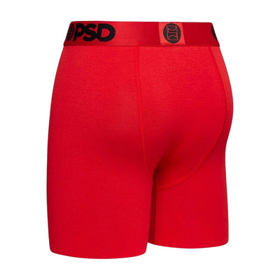 PSD Underwear Men's Modal Red Boxer Briefs 3-Pack - Angle