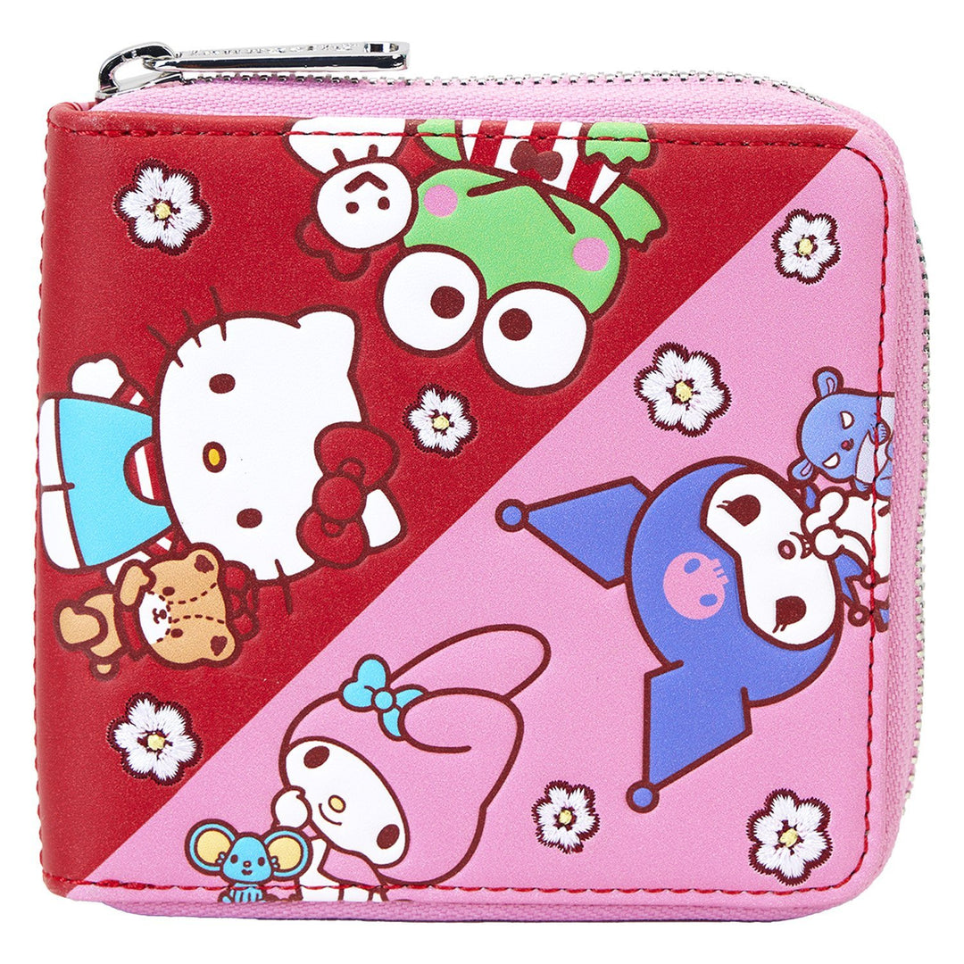 Loungefly Sanrio Hello Kitty &amp; Friends Color Block Zip Around Wallet