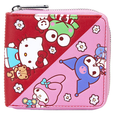 Loungefly Sanrio Hello Kitty & Friends Color Block Zip Around Wallet