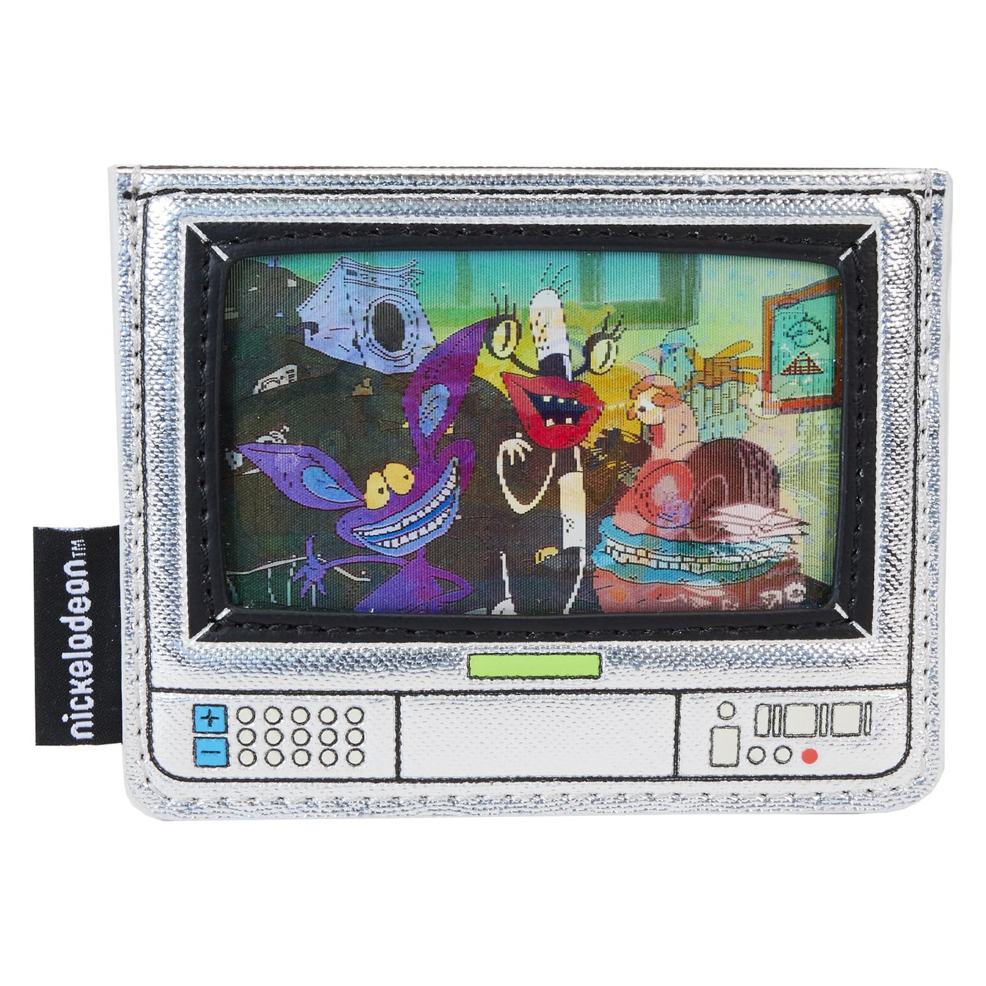 Loungefly Nickelodeon Retro TV Triple Lenticular Cardholder - Front