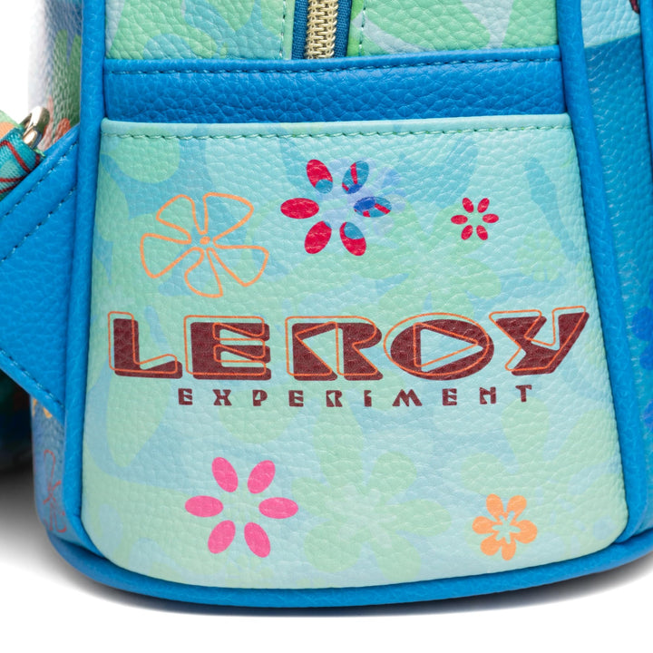 Wondapop Disney Lilo And Stitch Leroy and Stitch Lets Get Wild 11" Vegan Leather Mini Backpack