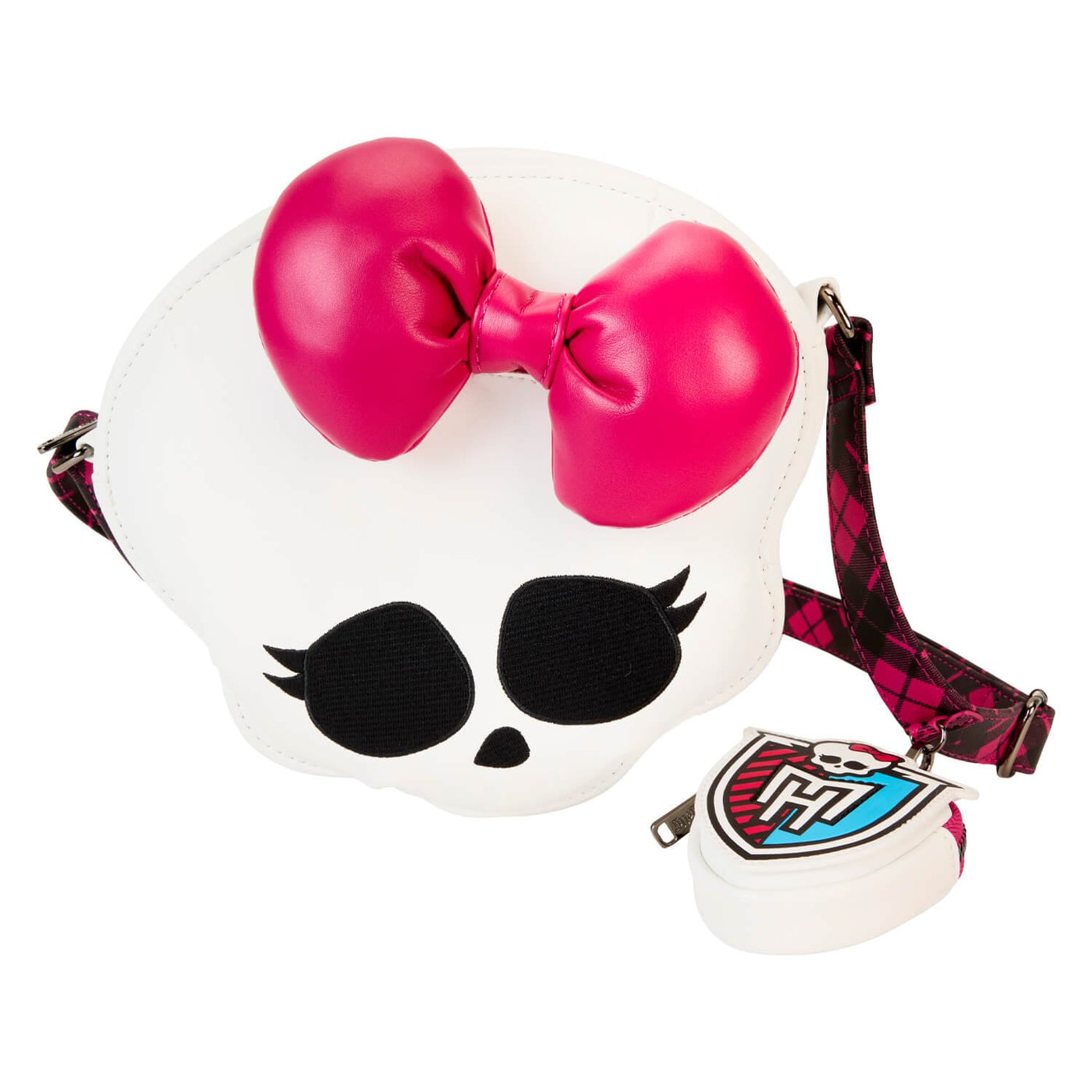 Loungefly Mattel Monster High Skullette Figural Crossbody with Coin Bag - front