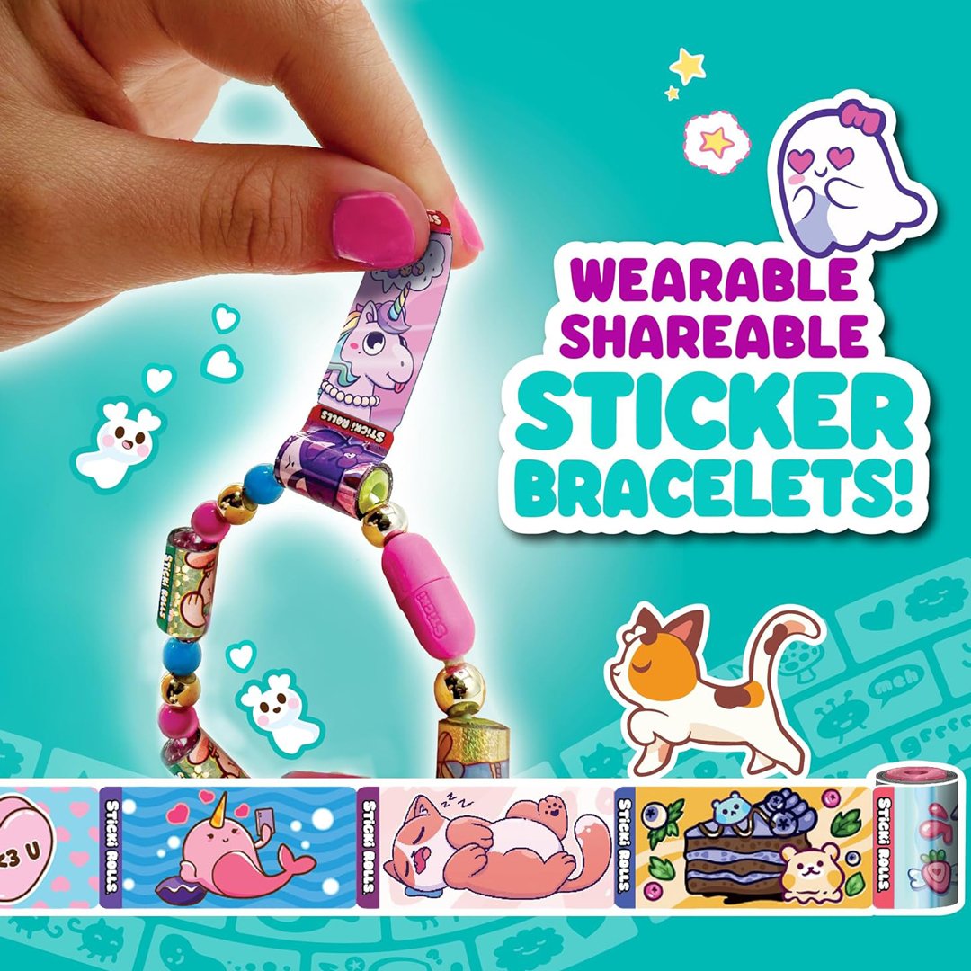 Sticki Rolls Sticker Mystery Blind Capsule Bracelet