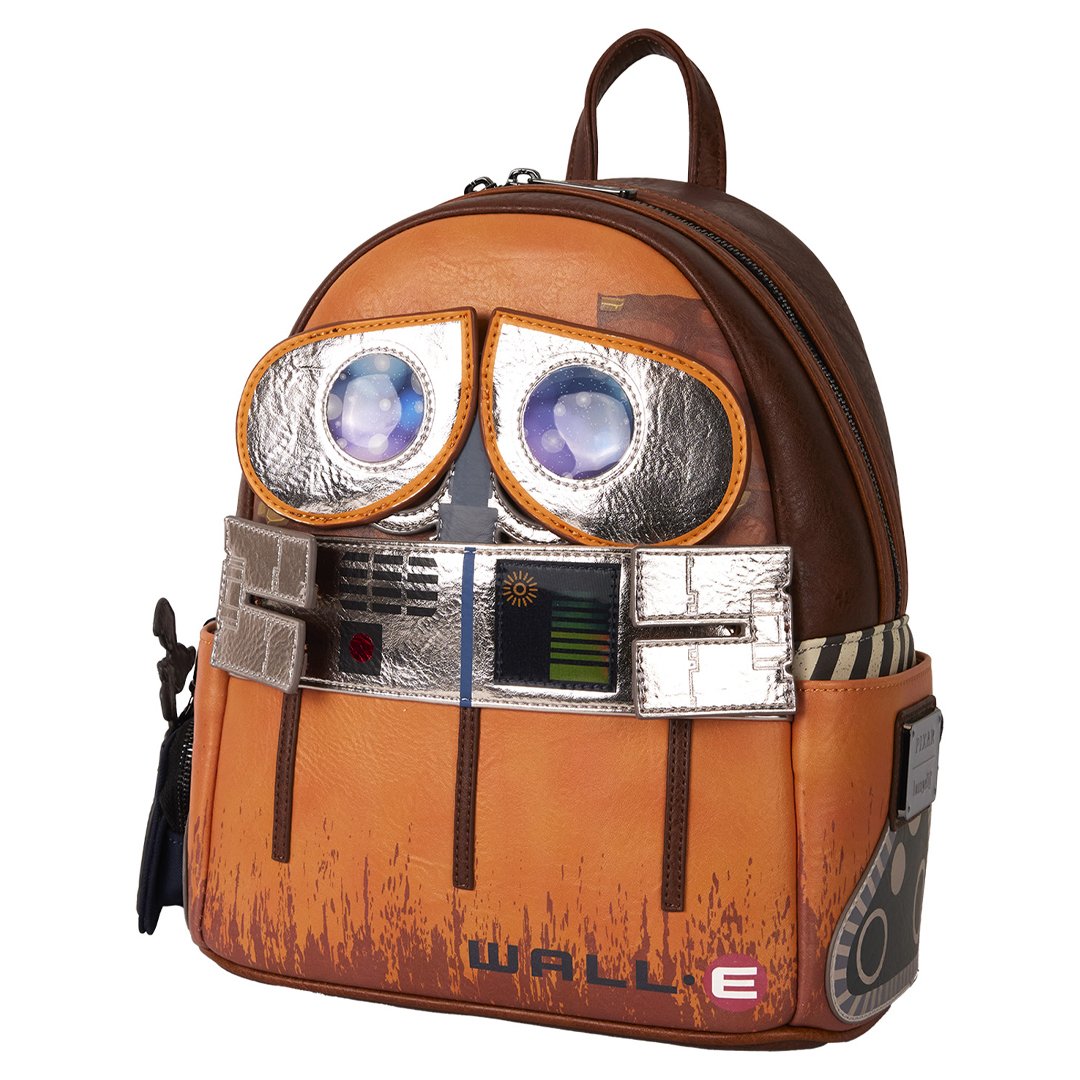 Loungefly Pixar WALL-E Cosplay Lentincular Mini Backpack with Coin Bag
