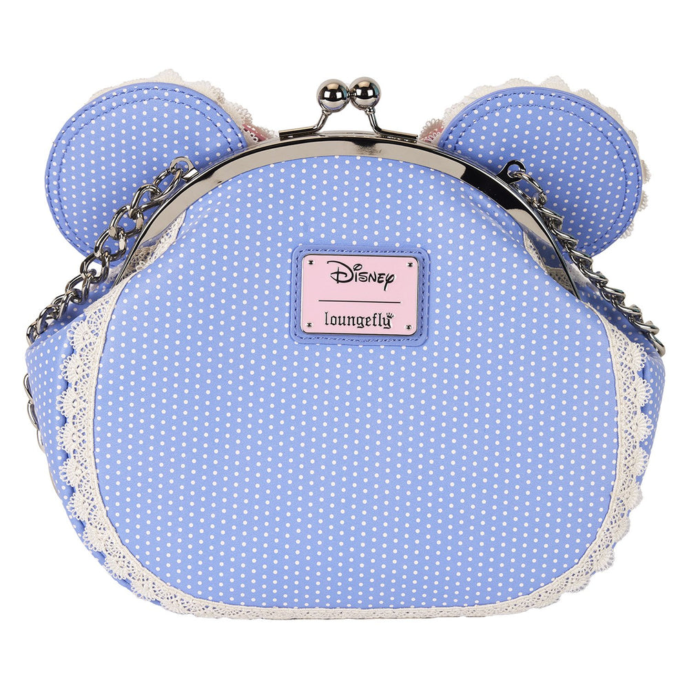 Loungefly Disney Minnie Floral and Lace Kisslock Crossbody Bag