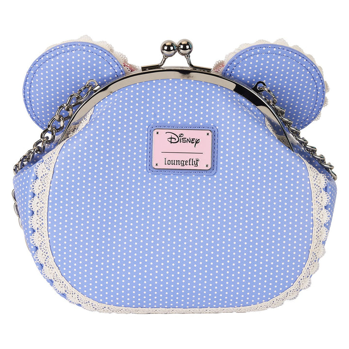 Loungefly Disney Minnie Floral and Lace Kisslock Crossbody Bag