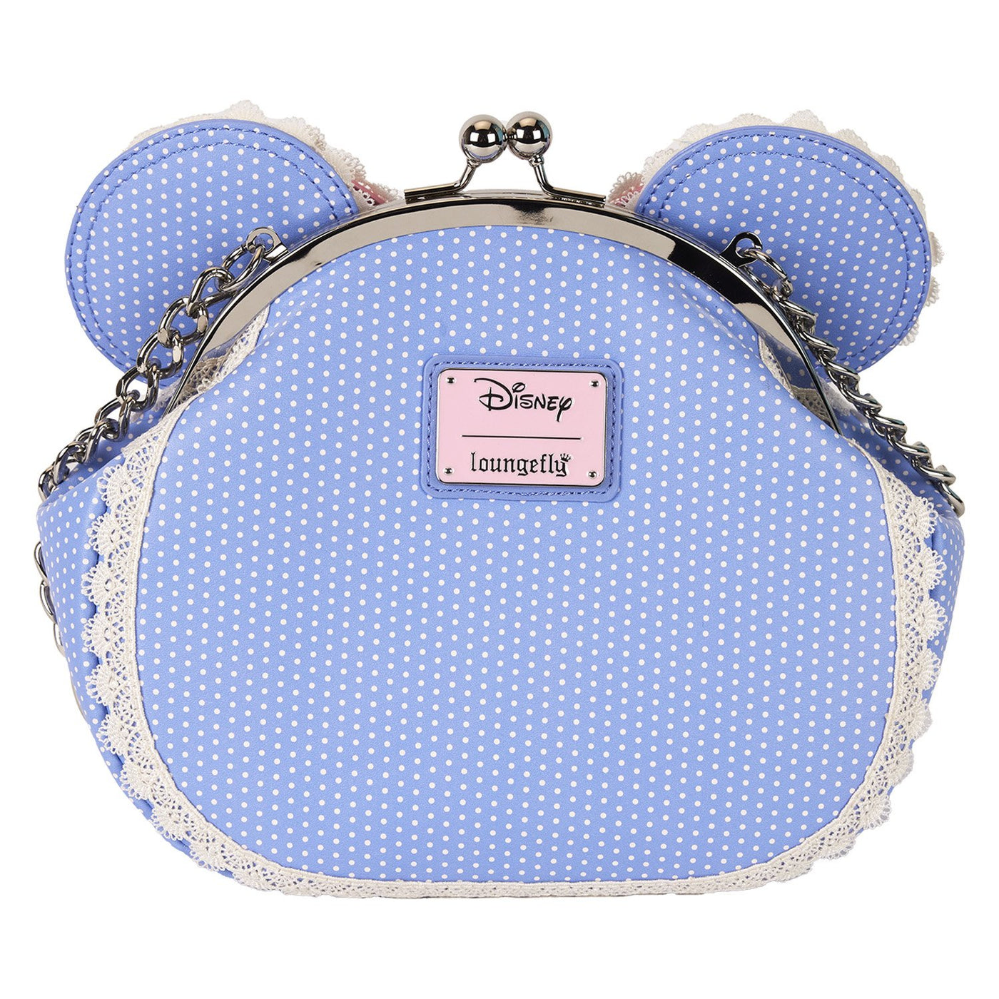 Loungefly Disney Minnie Floral and Lace Kisslock Crossbody Bag