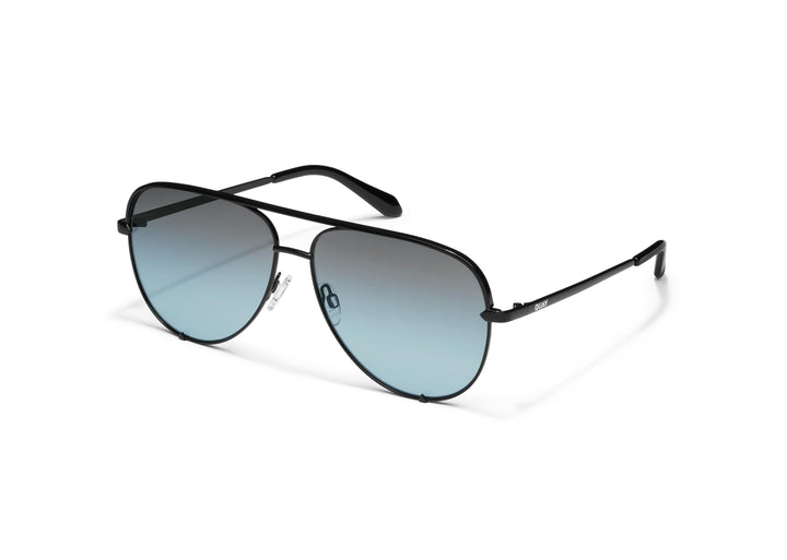 Quay Australia Unisex High Key Wire Frame Aviator Sunglasses