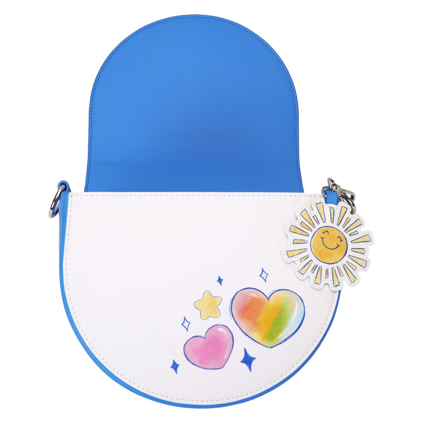 Loungefly Care Bears Care-A-Lot Rainbow Handle Crossbody Bag