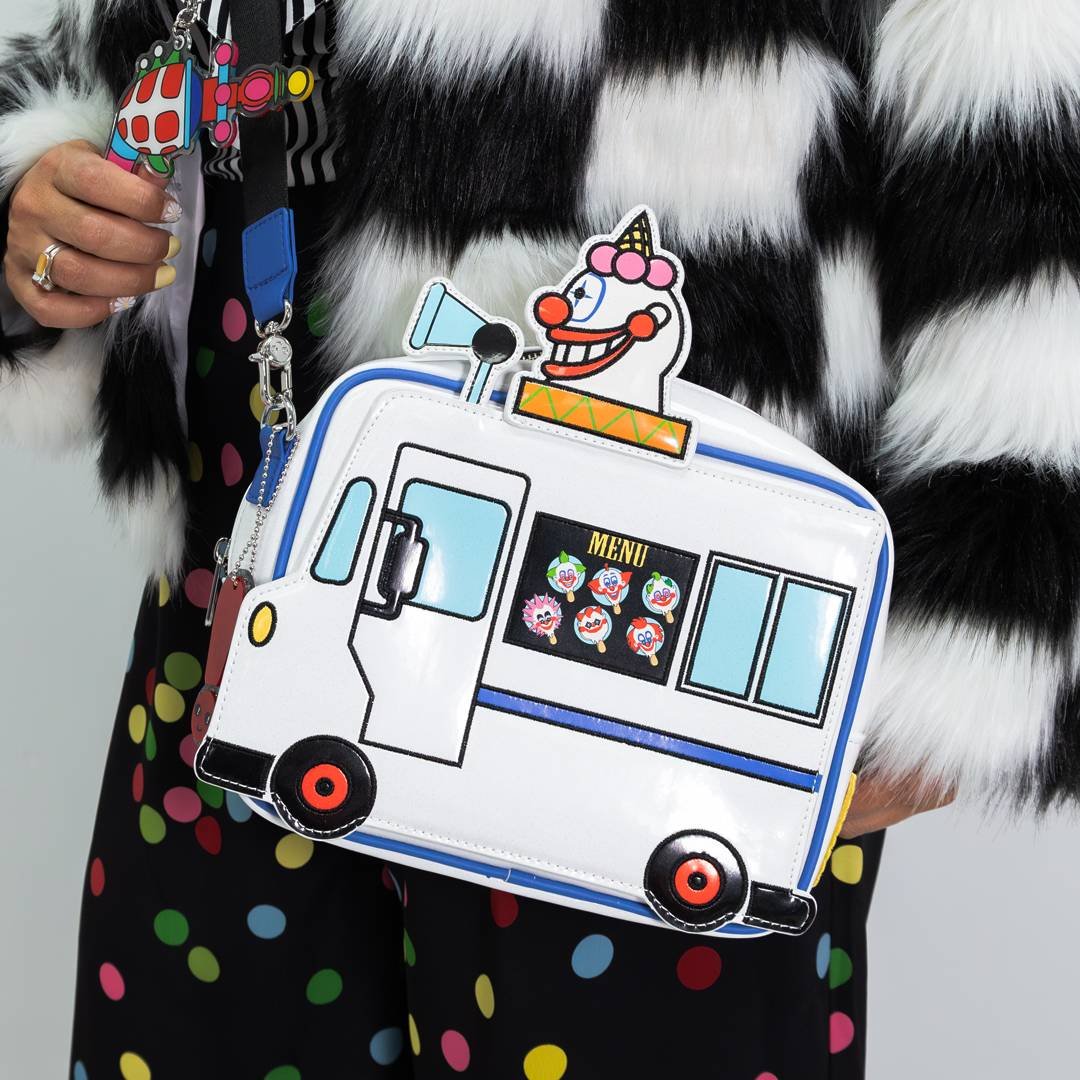 Whatever Makes You Happy Killer Klowns from Outer Space Jojo's Ice Cream Truck Crossbody with Acrylic Charm