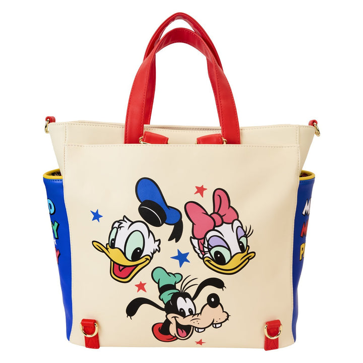 Loungefly Disney Mickey &amp; Friends Classic Convertible Backpack &amp; Tote Bag