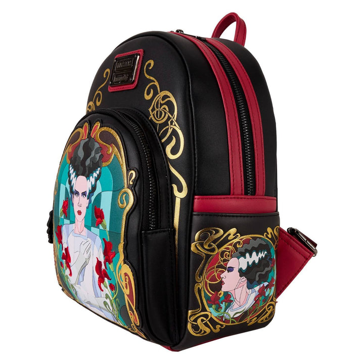 Loungefly Universal Monsters The Bride Of Frankenstein Stained Glass Mini Backpack