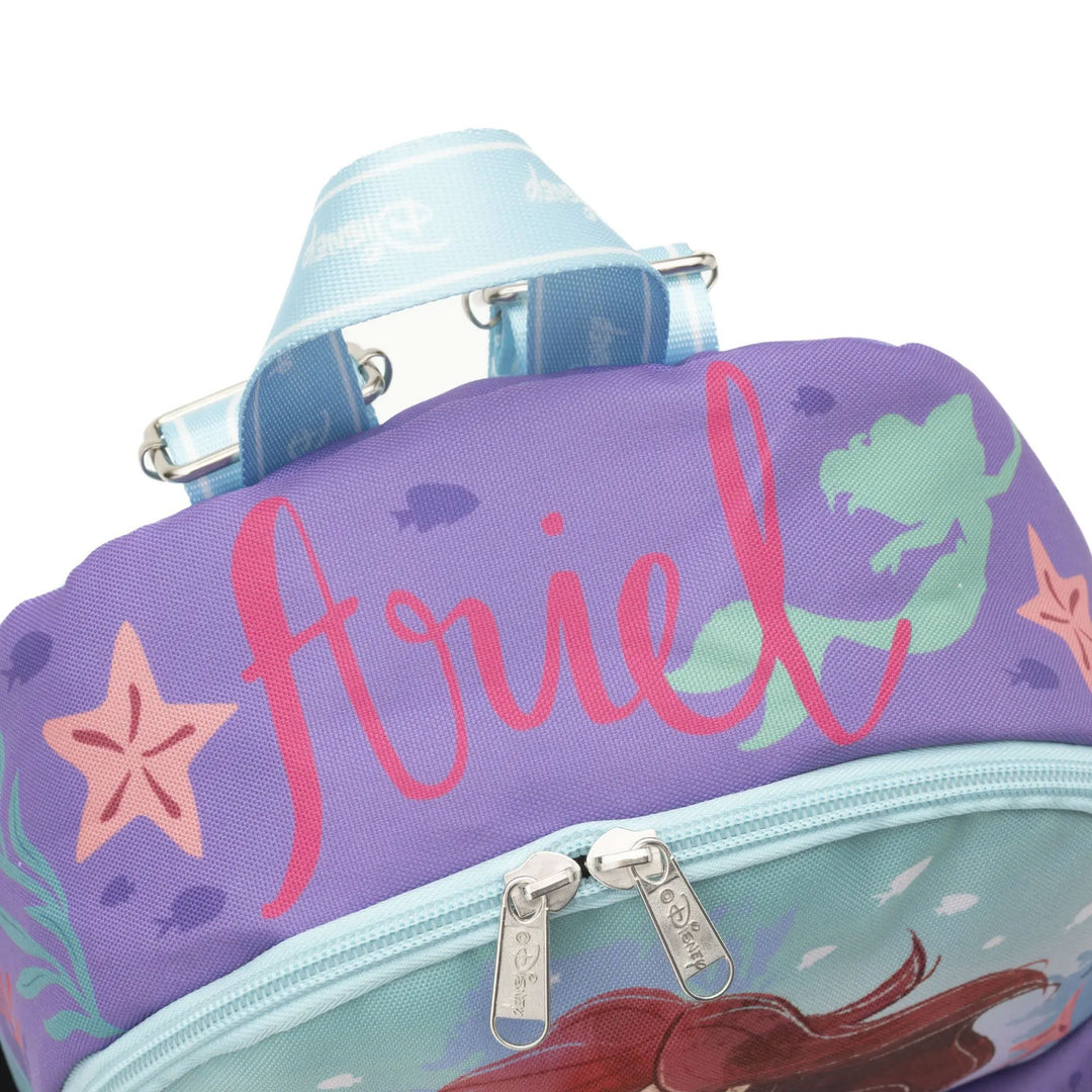 WondaPop Disney The Little Mermaid Ariel 13" Nylon Mini Backpack - Top