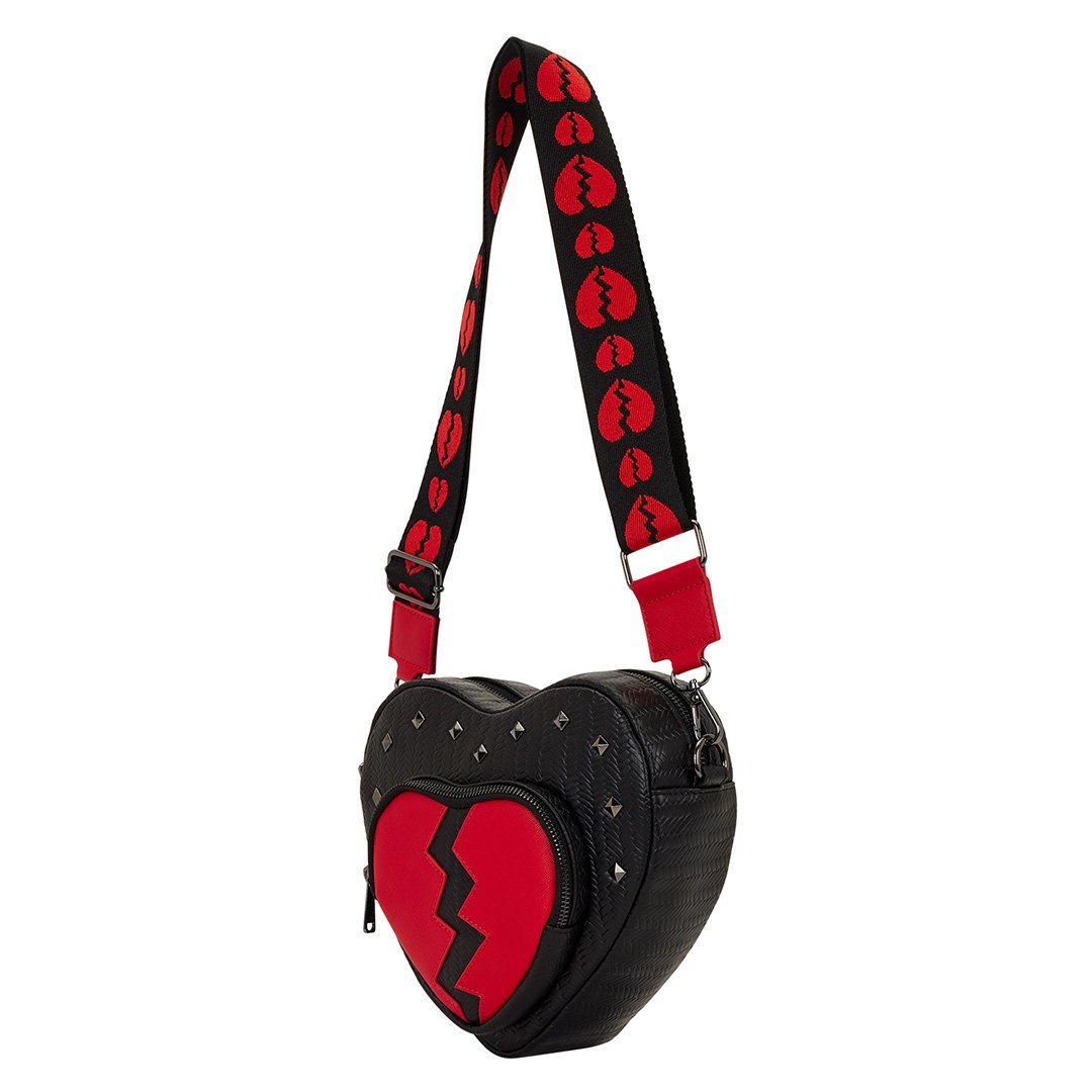 Loungefly Figural Broken Heart Crossbody Bag