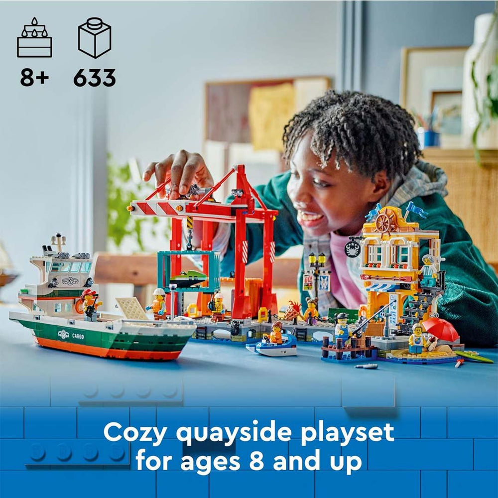 LEGO City Seaside Harbor with Cargo Ship (60422)