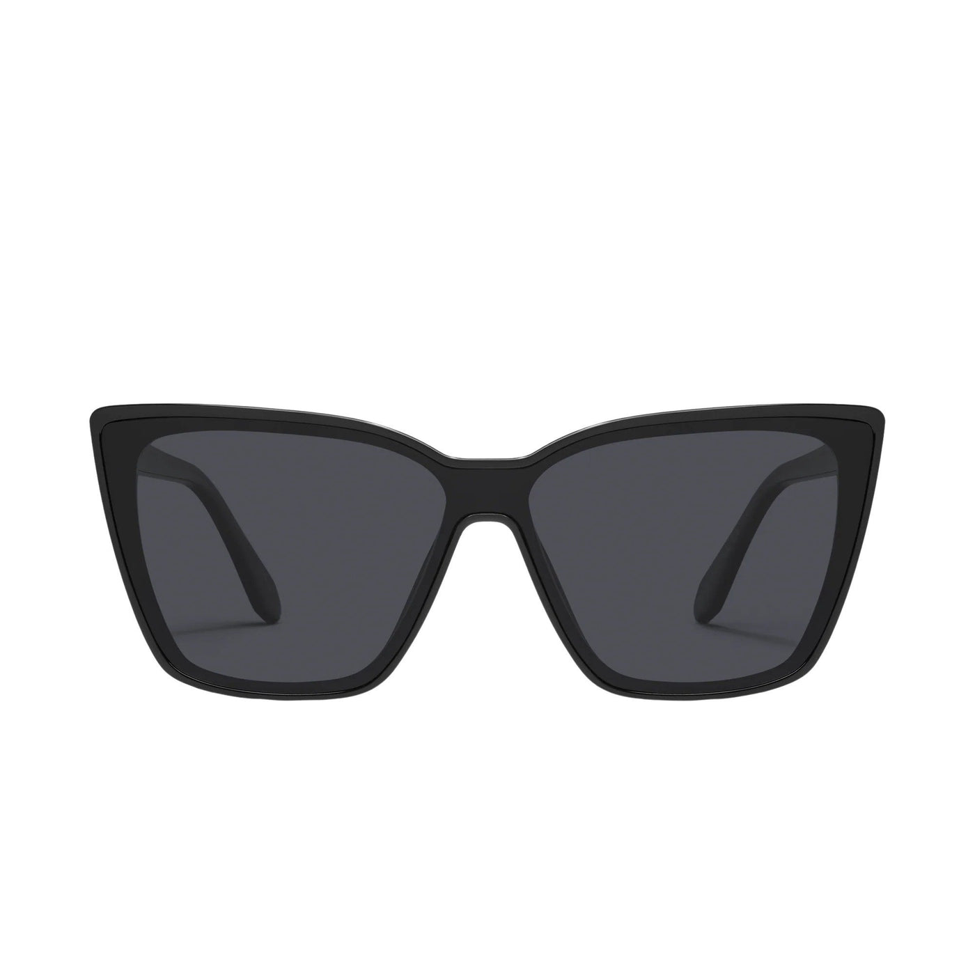 Quay Australia Women's Confidential Cat Eye Square Sunglasses - Front - Black