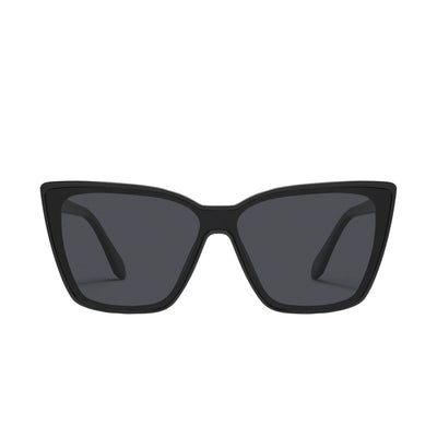 Quay Australia Women's Confidential Cat Eye Square Sunglasses - Front - Black