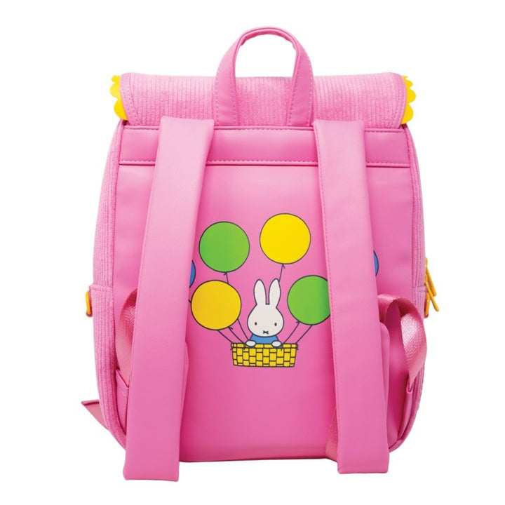 Whatever Makes You Happy Miffy Corduroy &amp; Faux Leather Pin Trading Backpack