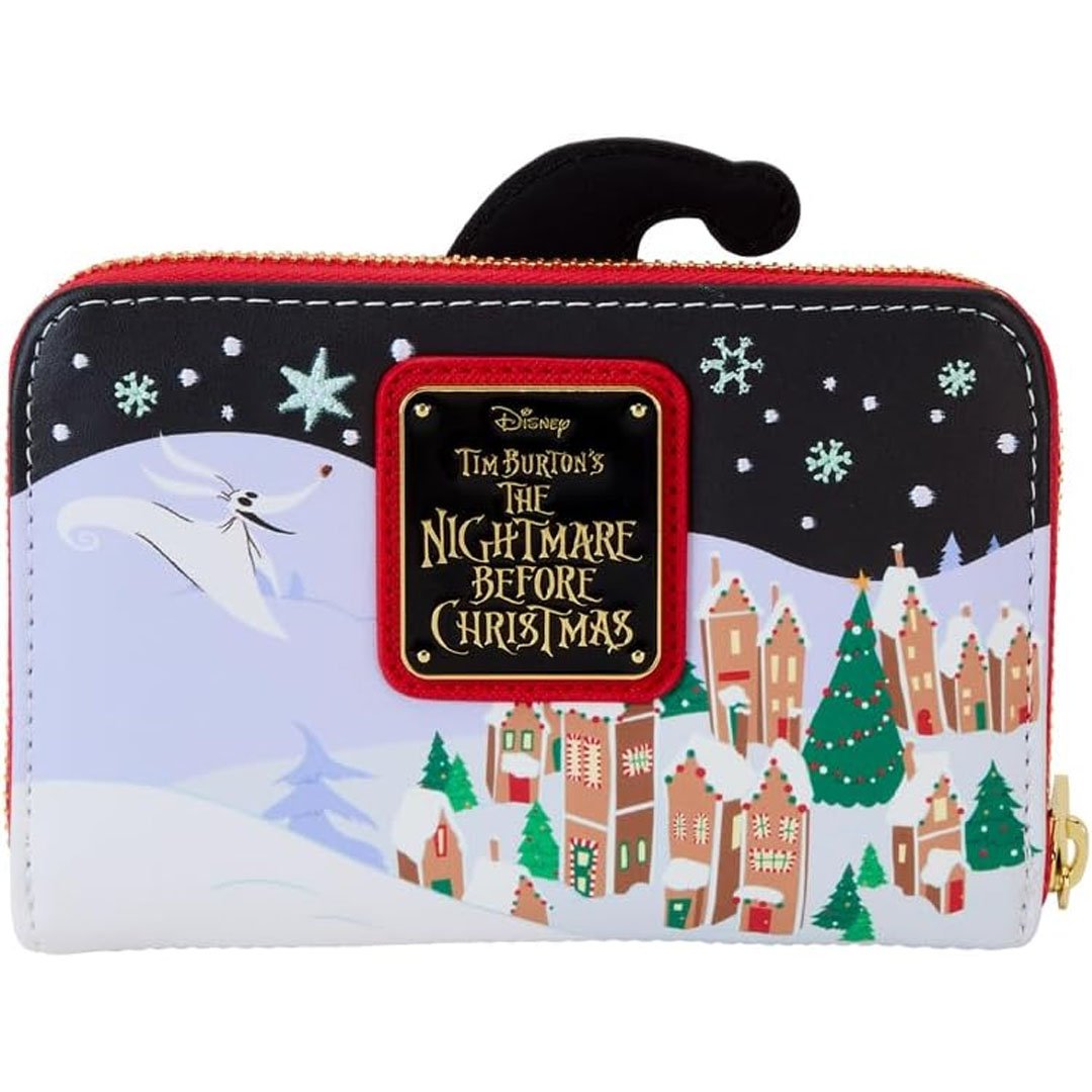 Loungefly Disney The Nightmare Before Christmas Candy Cane Carousel Zip Around Wallet