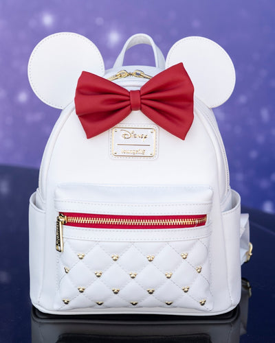 707 Street Exclusive - Loungefly Disney The Minnie Mouse Classic Series Mini Backpack - The Sweetheart - Front Lifestyle - 671803450738