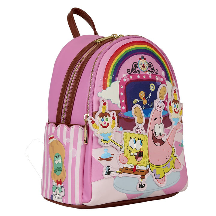 Loungefly Nickelodeon Spongebob Squarepants &amp; Patrick Star Goofy Goober Light Up Mini Backpack