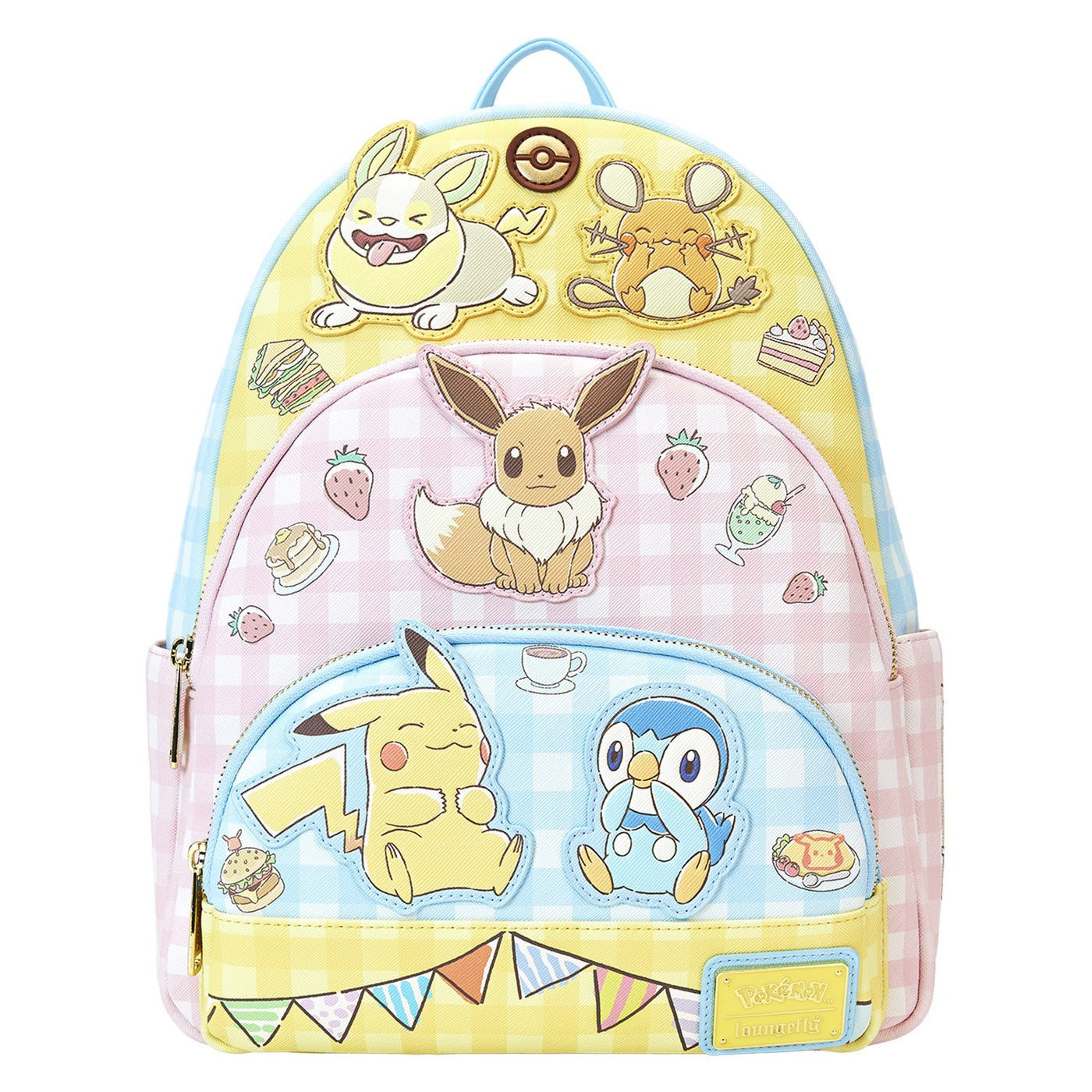 Loungefly Pokemon Café Triple Pocket Mini Backpack