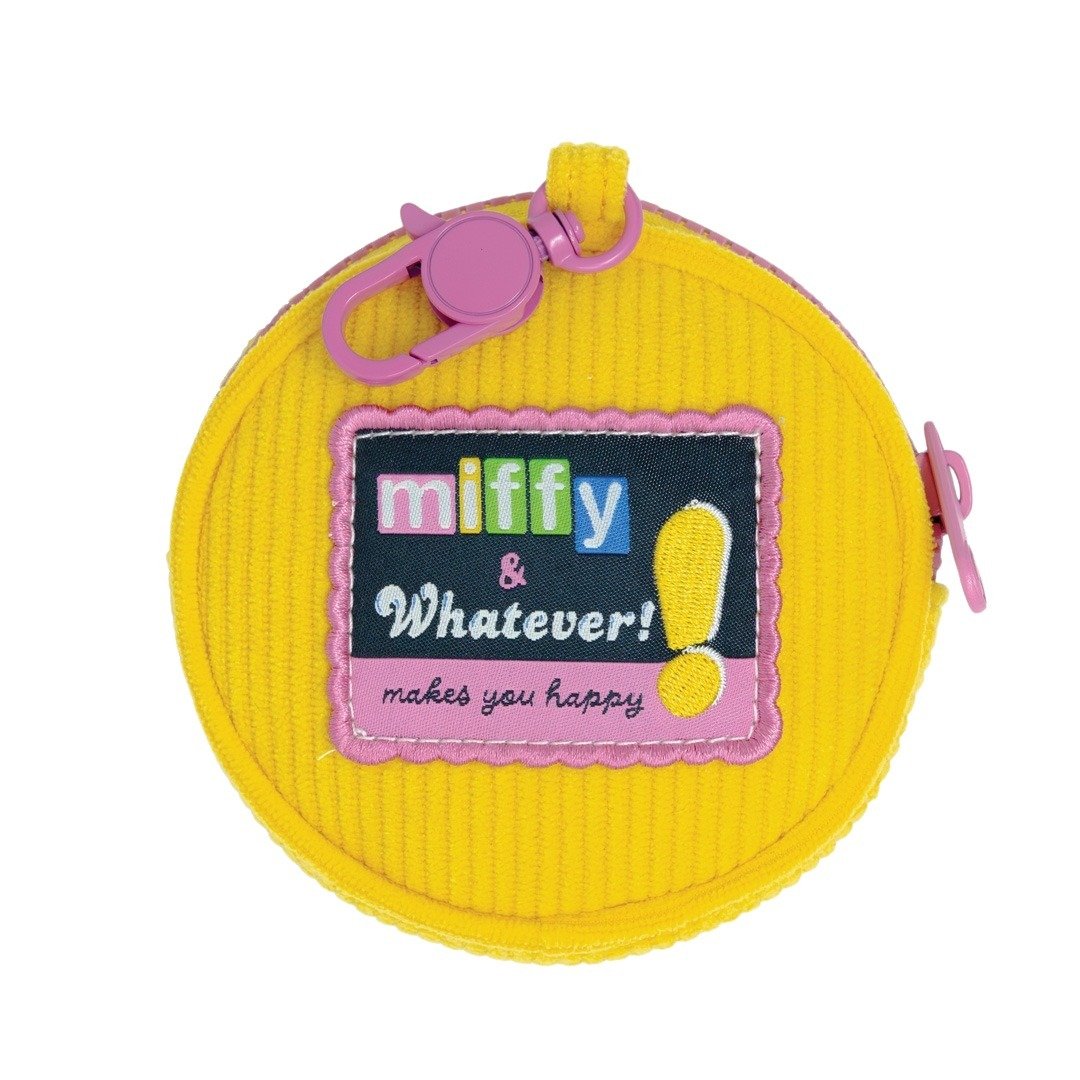 Whatever Makes You Happy Miffy Flower Corduroy Coin Bag Charm