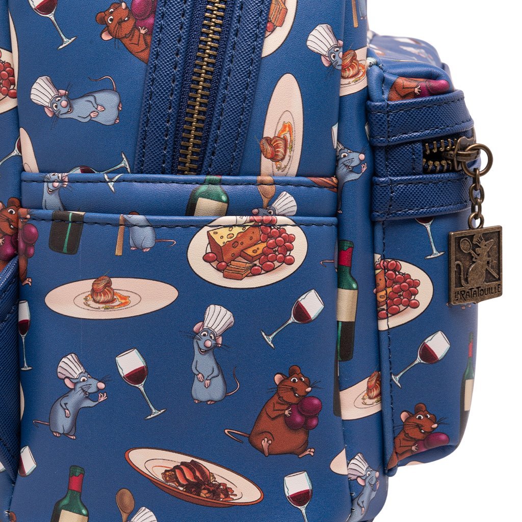 Loungefly Disney Pixar Ratatouille Remy and Emile Allover Print Mini Backpack - 707 Street Exclusive