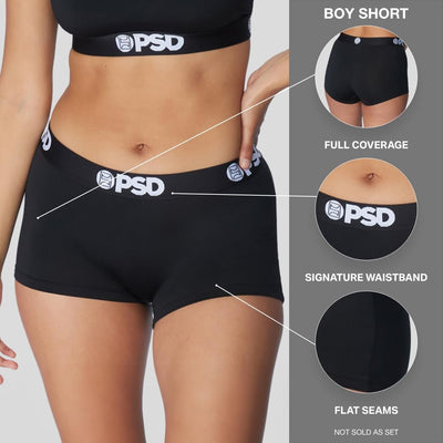 PSD Underwear Women's Floanda Modal Boy Shorts 3-Pack