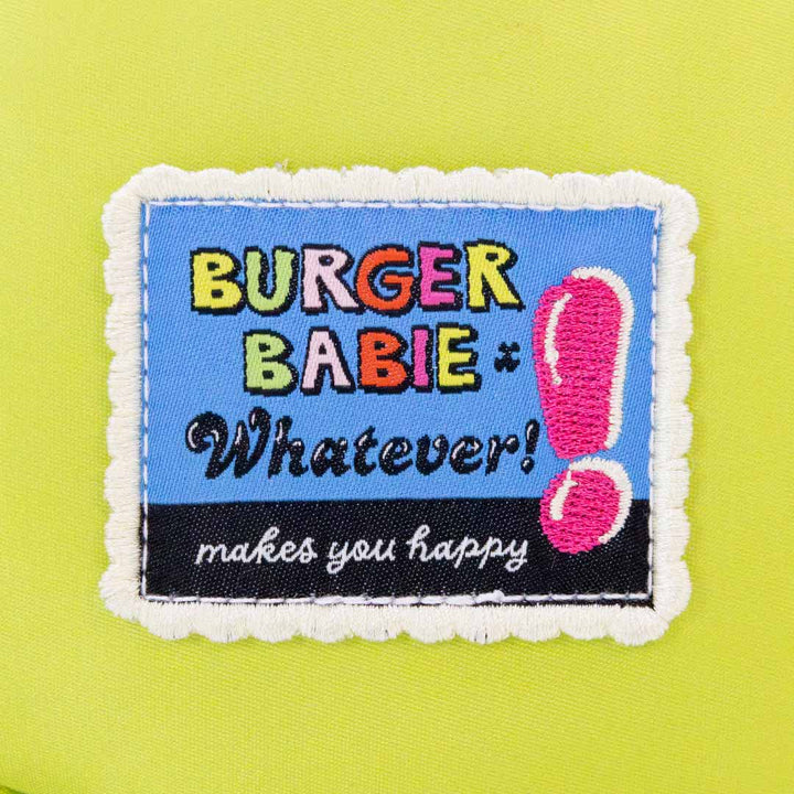 Whatever Makes You Happy Burger Babie Padded Nylon Crossbody with Strap