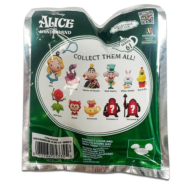 Disney Alice in Wonderland 3D Foam Bag Clip Series 2 Blind Bag