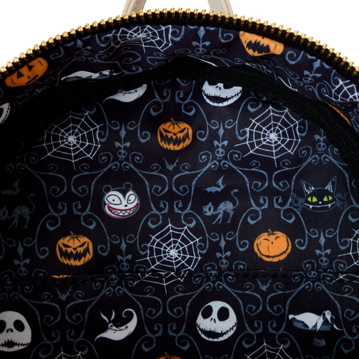 Loungefly Disney Nightmare Before Christmas Mayor with Halloween Plans Cosplay Mini Backpack  - inner lining