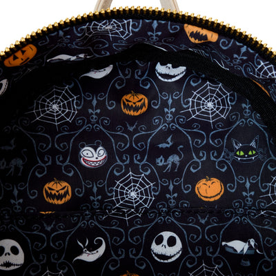 Loungefly Disney Nightmare Before Christmas Mayor with Halloween Plans Cosplay Mini Backpack  - inner lining