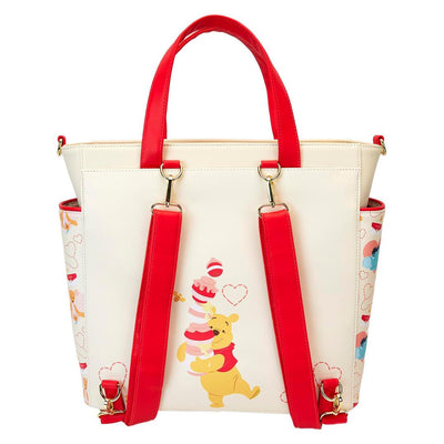 Loungefly Disney Winnie The Pooh & Friends Hearts Convertible Backpack & Tote Bag